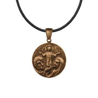 Vintage Bronze Holy Family Our Model Medal