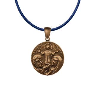 Vintage Bronze Holy Family Our Model Medal