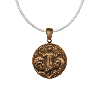 Vintage Bronze Holy Family Our Model Medal
