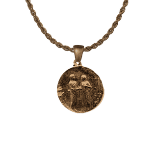 Vintage Bronze Garden of Eden Marriage Medal