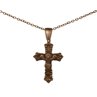 Vintage Bronze Colonial Latin American Crucifix