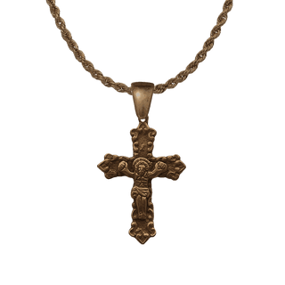 Vintage Bronze Colonial Latin American Crucifix
