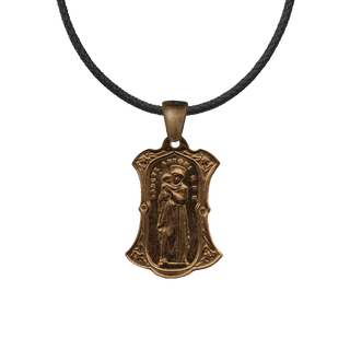 Vintage Bronze St. Anthony and Our Lady Two-Sided Medal