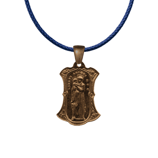 Vintage Bronze St. Anthony and Our Lady Two-Sided Medal