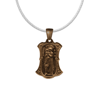 Vintage Bronze St. Anthony and Our Lady Two-Sided Medal