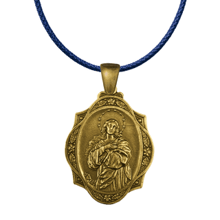 Vintage Yellow Bronze Assumption of Mary Star Halo Ornament