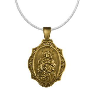 Vintage Yellow Bronze Assumption of Mary Star Halo Ornament