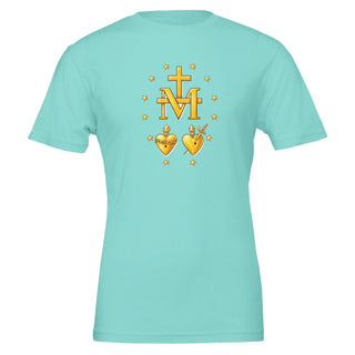 Miraculous Medal Reverse Gold T-Shirt - view 2