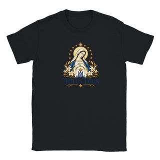 Totus Tuus Blue and Gold Marian T-Shirt - view 6