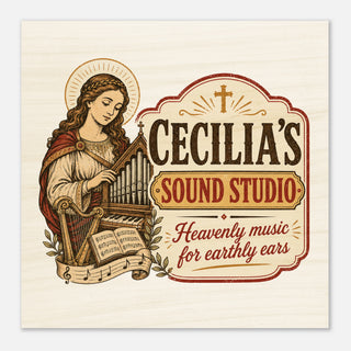 St. Cecilia's Sound Studio Wood Plaque - view 5