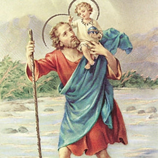 100-Pack - St Christopher Holy Card