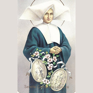 100-Pack - St Catherine Laboure' Holy Card
