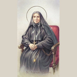 100-Pack - St Frances Cabrini Holy Card