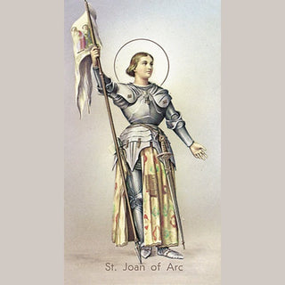 100-Pack - St Joan Of Arc Holy Card
