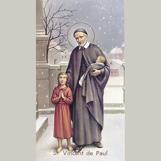 100-Pack - St Vincent De Paul Holy Card