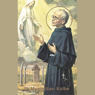 100-Pack - St Maximilian Kolbe Holy Card