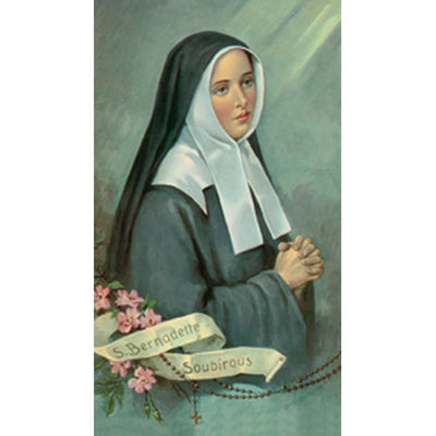 100-Pack - St. Bernadette Holy Card