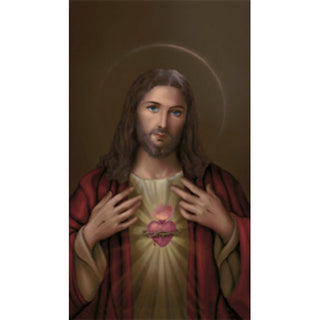 100-Pack - Sacred Heart Holy Card