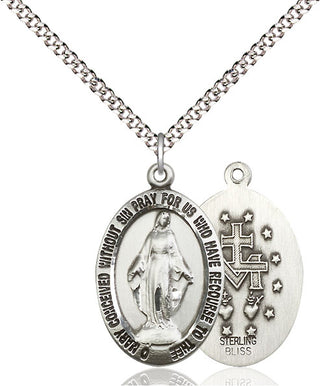 Pewter Miraculous Medal Catholic Jewelry