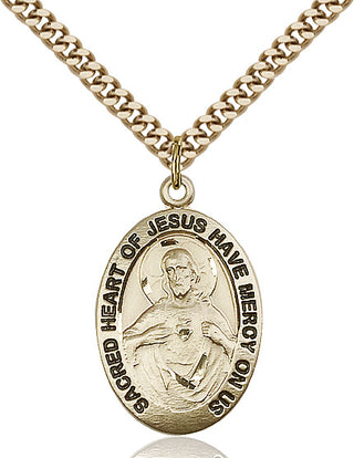 14kt Gold Filled Scapular Medal Catholic Jewelry