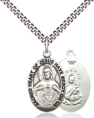 Pewter Scapular Medal Catholic Jewelry