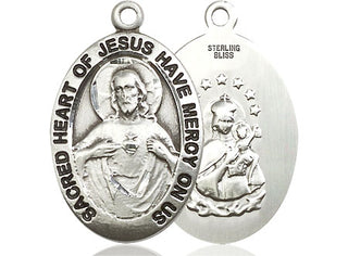 Sterling Silver Scapular Medal Catholic Jewelry