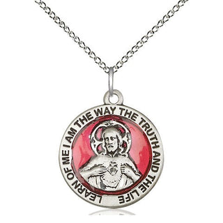 Sterling Silver Scapular Medal Religious Jewelry