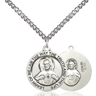Sterling Silver Scapular Medal Religious Jewelry