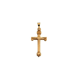 14K Yellow 20x12 mm Cross Pendant