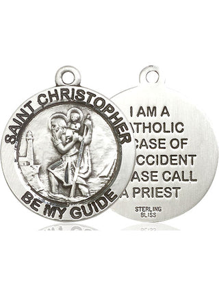 Pewter Saint Christopher Medal