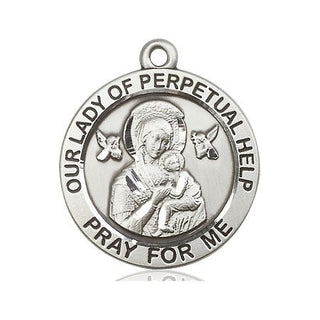 Pewter Our Lady of Perpetual Help Medal | Engravable