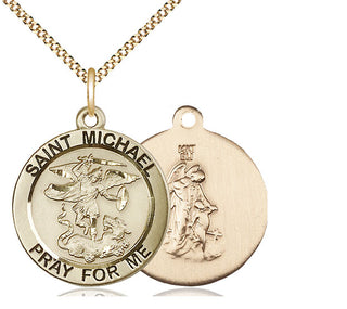 14kt Gold Filled Saint Michael the Archangel Medal Catholic Jewelry