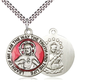 Sterling Silver Scapular Medal Catholic Jewelry