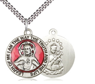 Sterling Silver Scapular Medal Catholic Jewelry