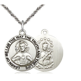 Sterling Silver Scapular Medal Catholic Jewelry
