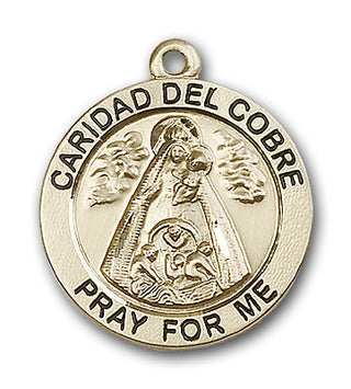 Gold-Filled Caridad Del Cobre Pendant