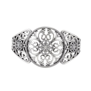 Sterling Silver Filigree Cuff 7" Bracelet