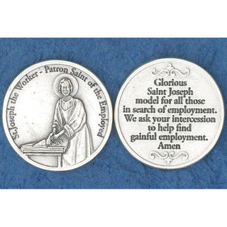 Bulk Italian Token - St Joseph the Worker