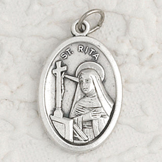 25-Pack - St Rita Oxidized Pendant