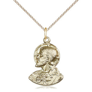 14kt Gold Filled Head of Christ Medal Religious Jewelry