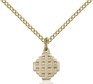 Gold-Filled Jerusalem Cross Pendant