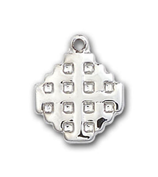 Sterling Silver Jerusalem Cross Pendant
