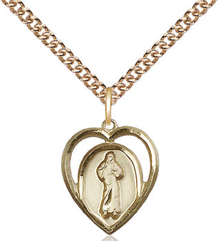 14kt Gold Divine Mercy Medal