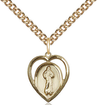 14kt Gold Divine Mercy Medal