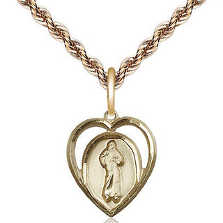 14kt Gold Divine Mercy Medal