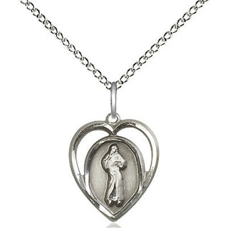 Sterling Silver Divine Mercy Medal Religious and Catholic Jewelry