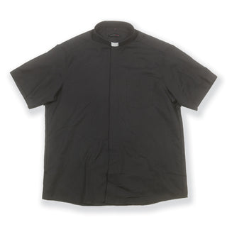 Short Sleeve Single Pocket Clergy Shirt Size 18.5