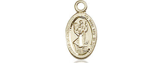 14kt Gold Saint Christopher Medal | Engravable