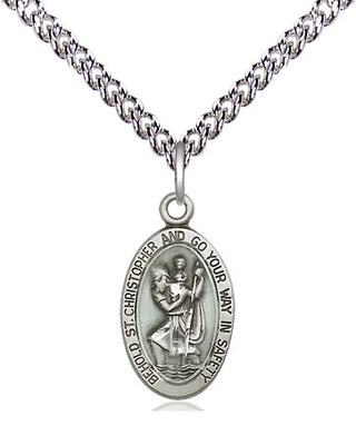 Sterling Silver Saint Christopher Medal Religious Jewelry