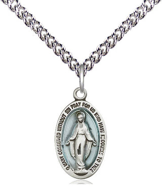 Sterling Silver Miraculous Medal Religious Jewelry